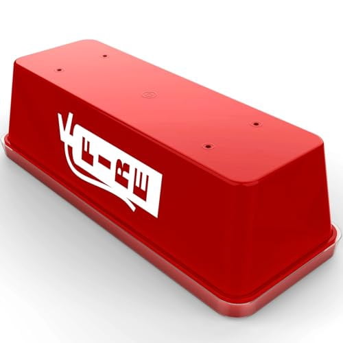 ISOP Plastic Fire Extinguisher Cabinet Large for 5 kg or 10 lb - Fire Extinguisher Indoor | Outdoor Cabinet - Wall Mounted Fire Extinguisher Box - Fire Extinguisher Mounting