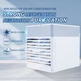 thumbnail image 3 of Mini Air Cooler Portable Evaporative Cooler Fan, 3 Speeds USB Powered Desk Cooler for Personal Space Cooling, w/2000mAh Rechargeable Battery, Small Misting Cooler for Desk Office Picnic Camping, 3 of 8