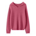 thumbnail image 6 of Sweaters for Women Pullover Oversized Knit Casual Cozy Dark Academia Fall Outfit Oversized Hooded Sweater Pullover Soft Knit Casual Crewneck Long Sleeve Cozy Winter Top For Everyday Comfortable Wear, 6 of 6