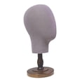 thumbnail image 4 of Gazechimp Mannequin Head Model Hat Display Holder Portable Comestic Model Cap Storage Rack brown base, 4 of 8