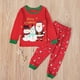 thumbnail image 3 of Conjunto de 2 piezas de camiseta y pantalones con estampado de muñeco de nieve de manga larga para bebés y niñas, ropa para niños y bebés, 3 of 5