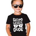 thumbnail image 3 of Olive Loves Apple 2nd Grade Dude First Day of School Gift Back to School T-Shirt Boys Back to School Black Shirt Youth Small, 3 of 5