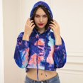 thumbnail image 2 of Vedolay Women's Fashion Hoodies Women's 2023 Hoodies Half Zip Long Sleeve Oversizd Crop Pullover Sweatshirts with Pockets,Blue L, 2 of 4