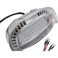 thumbnail image 3 of HAHADAXA ANKIA 12V Universal LED Motorcycle Integrated Brake Tail Light License Plate Bracket Lamp Flowing Turn Signals Light (Clear Cover), 3 of 5