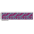 thumbnail image 3 of Ambesonne Geometric Fabric by the Yard Upholstery, Motif, 1 Yard, Aqua Magenta Violet, 3 of 5