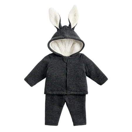 

TAIAOJING Toddler Baby Football Outfits Boys Girls Long Sleeve Winter Hooded Cartoon Romper Coat Warm Jumpsuit Outfit 4-5 Years