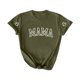 thumbnail image 1 of Camiseta Penkiiy Mama Mujer Manga Corta Tops Tejas Gráficas Trendy Camiseta Casual Mamá S Verde, 1 of 4