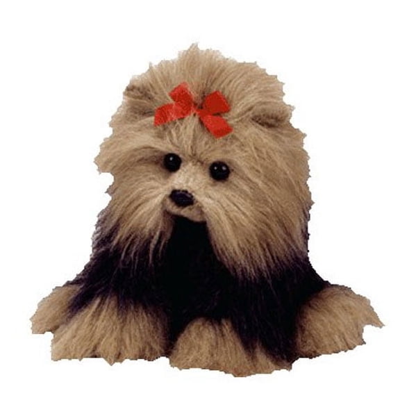 Ty Beanie Classics Yappy the Yorkshire Terrier with Red Bow Plush