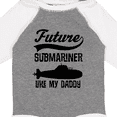 thumbnail image 4 of Inktastic Future Submariner Like Daddy Boys or Girls Long Sleeve Baby Bodysuit, 4 of 5