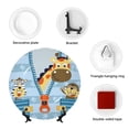 thumbnail image 4 of Yiaed Giraffe Come Out From Zipper Print Bone China Decorative Plate Ceramic Dinner Plates Art Crafts with Display Stand-10in, 4 of 6