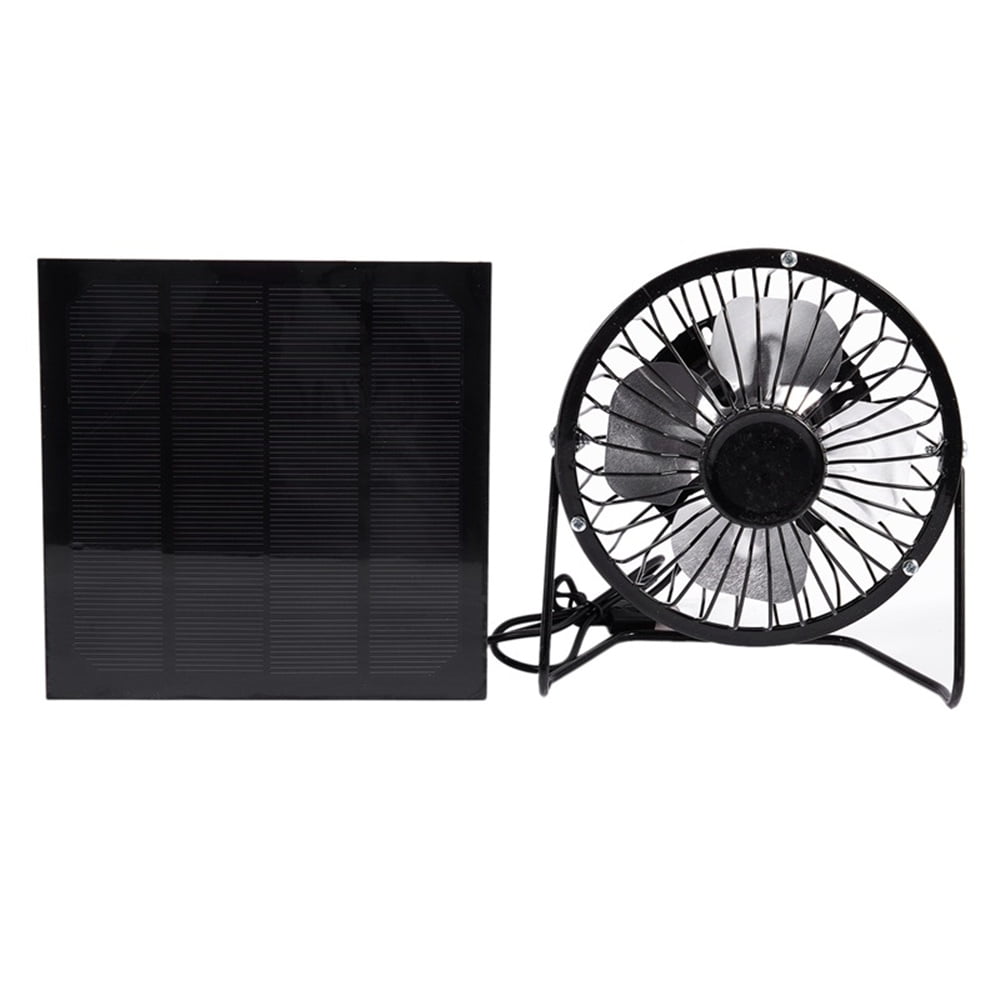 Solar Panel Fan 5W USB Solar Panel Powered Fan, Mini Portable Fan for