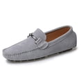 thumbnail image 2 of Zapatos de Cuero Hechos A Mano Planos Sin Cordones Náuticos Ygjytge para Hombres Mocasines Transpirables Antideslizantes Primavera Verano, 2 of 8