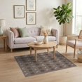thumbnail image 3 of ODIKA 4'x6' Brown Taupe Abstract Pattern Washable Area Rug Modern Geometric Design with Unique Motifs Pet Friendly, Non-Shedding for Bedroom, Reading Nook, 3 of 7