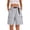 Light Gray, variant on Women's Baggy Cargo Shorts, High Waisted Elastic Waist Drawstring Bermuda Shorts, Loose Fit Straight Leg Walking Short Pants with Side Pockets, Summer Casual Streetwear Black L