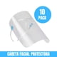 thumbnail image 2 of 10px Careta Protectora Facial con Lentes Integrados Transparente Paquete de 10 Piezas, Diseño Cómodo y Visión Clara, Ideal para Uso Diario en Trabajo, Atención al Público y Actividades Generales, 2 of 5