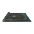 thumbnail image 2 of Ahgly Company Indoor Rectangle Medallion Light Blue Traditional Area Rugs, 2' x 4', 2 of 4