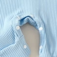 thumbnail image 6 of XIMIN Newborn Baby Boy Easter Outfit Knit Ribbed Bunny Rabbit Skin Ear Pocket Romper Jumpsuit Infant One Piece Clothes, 6 of 9