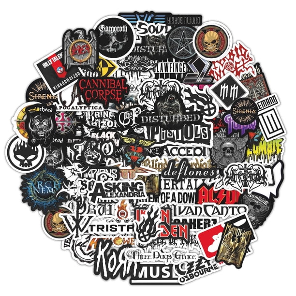 Pegatinas BulbaCraft, legendaria banda de rock, heavy metal, vinilo