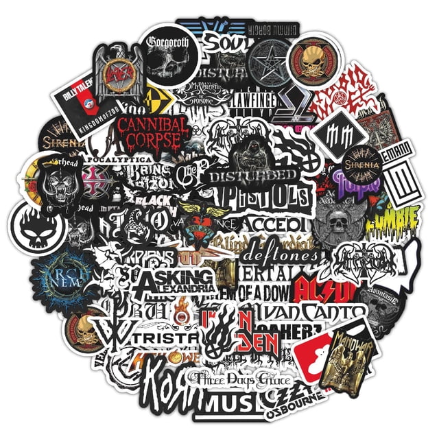 Pegatinas BulbaCraft, legendaria banda de rock, heavy metal, vinilo