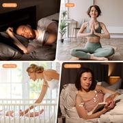 Dreamegg White Noise Machine for Sleep, Sound Machine with Alarm Clocks and Night Light for Bedrooms, Grey