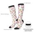 thumbnail image 4 of Fotbe colored butterflies print Women's Men's Novelty Crew Socks Cotton Socks Knee High Socks for Walking,Running,Nurses,Pregnancy, 4 of 6