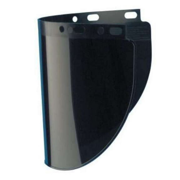 High Performance® Faceshield Window, Uncoated, Green, Extended View, 16-1/2 in L x 8 in H