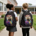 thumbnail image 3 of KUIFORTI Brown Otter School Bag and Lunch Bag Set of 4 Cute Kids Backpack with Pencil Case Water Bottle Sleeve for Elementary Primary Middle School Students, 3 of 7