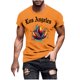 thumbnail image 2 of Tops para hombre, blusas y camisas de manga corta con cuello redondo para hombre, jersey informal con cuello redondo estampado para hombre, pantalones cortos deportivos para fitness, blusa de poliéste, 2 of 5