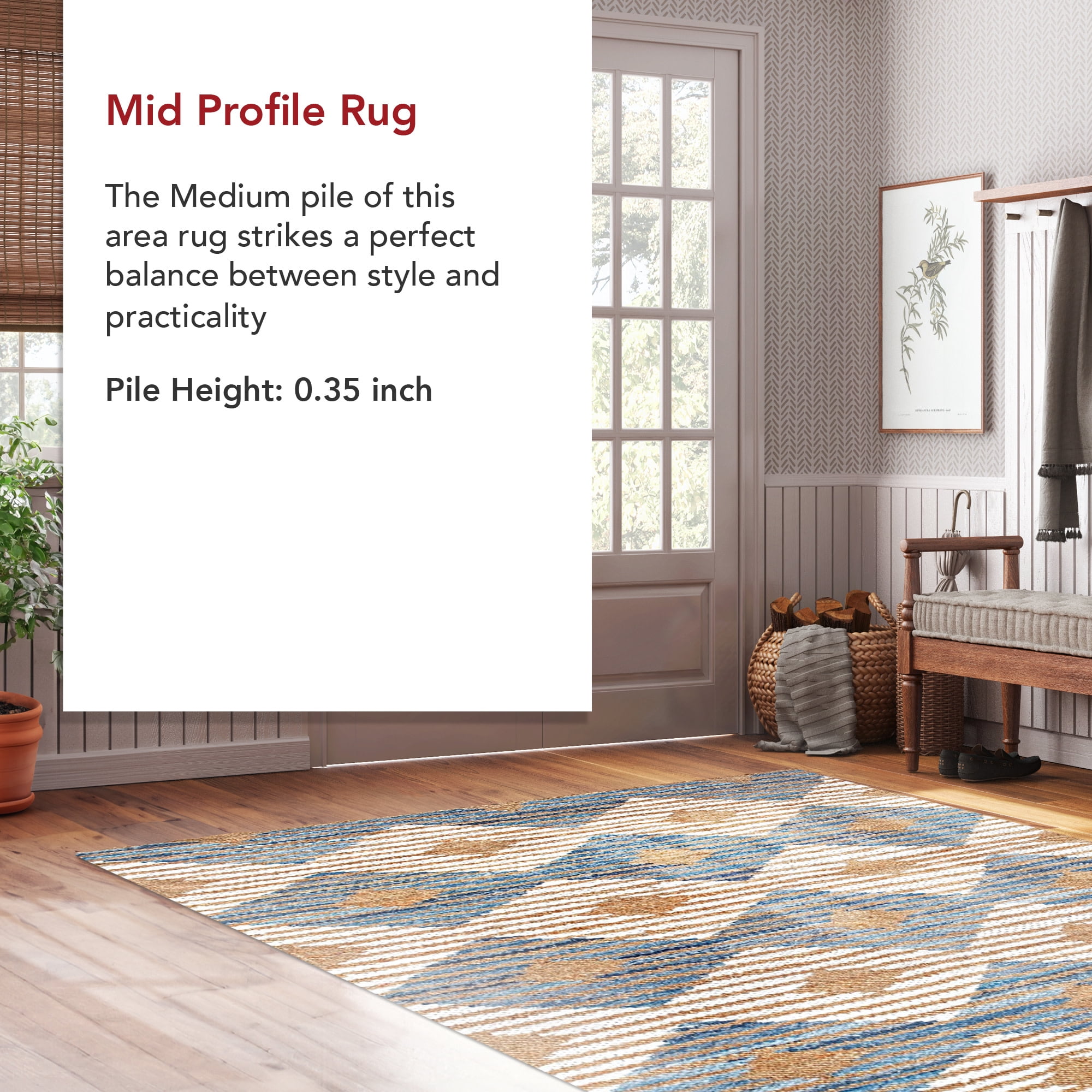 nuLOOM Hand Braided Marla Denim And Jute Diamonds Area Rug, 2' 6" x 6', Runner, Marla Off-white