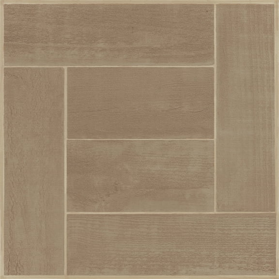 Achim 12"x12" 1.2mm Peel & Stick Vinyl Floor Tiles 20 Tiles/20 Sq. ft. Saddlewood