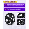 thumbnail image 2 of 4PCS/Set,17" Steel Hubcaps Compatible with 2013 2014 2015 2016 2017 2018 Toyota Rav4,Snap-on Installation with Retention Rings,Black Lacquer, 2 of 7