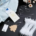 thumbnail image 5 of 1000 Pcs White Plastic Fasteners Hang Tags 4inch Hang Tag Snap Lock Pins Professional Grade Security Loop Fasteners for Impeccable Tag Attachment Safety Ring Ties for Retail Store, 5 of 6