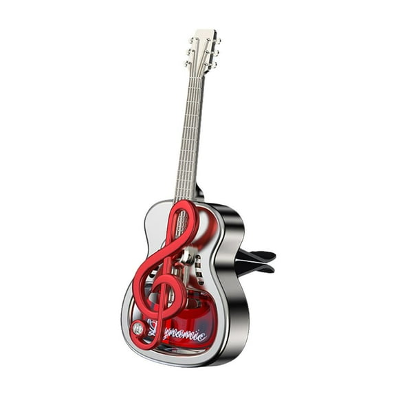 Guitar Car Freshener Vent Clips, Guitar Shape Car Vent Clip,Essential Oils Scents Aromatherapy Perfume Fragrance Long Lasting Automotive Rotating Car Diffuser Dashboard Ornaments