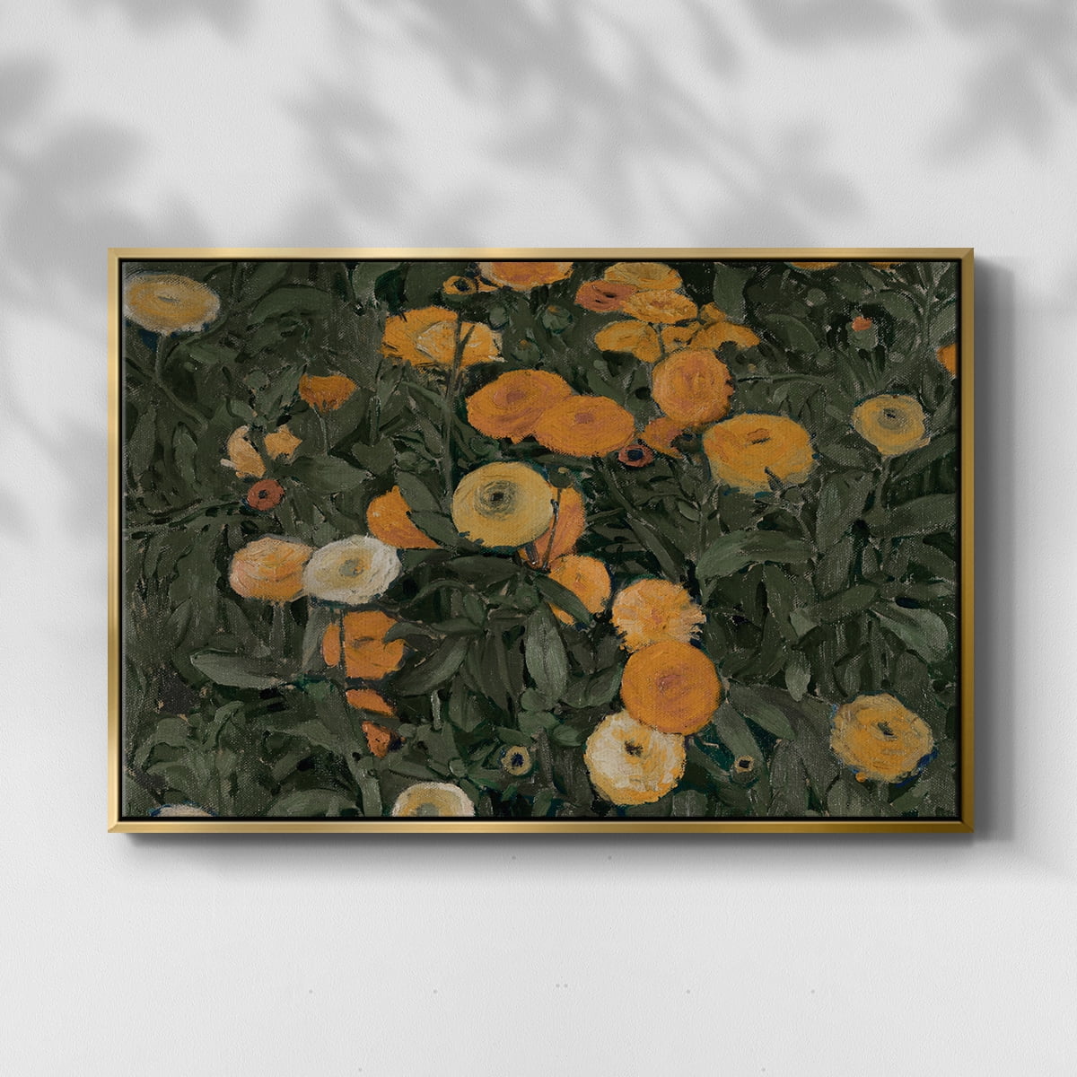 Vintage Botanical Print-LXXV By Wexford Home Framed in Gold Wood Gallery Wrapped Canvas 25 in. x 37 in.