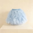 thumbnail image 3 of RUTAYY Children Girls Skirt Solid Color Tiered Ruffle Cute Short Party Tutu Skirt Casual Soft Comfortable Vacation Travel Dresses, 3 of 5
