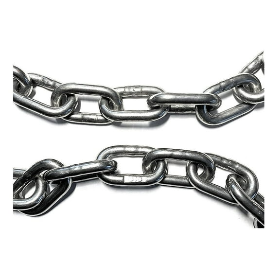US STAINLESS Stainless Steel 316 Chain 1/4" (7mm) Proof Coil Chain (by The Foot)