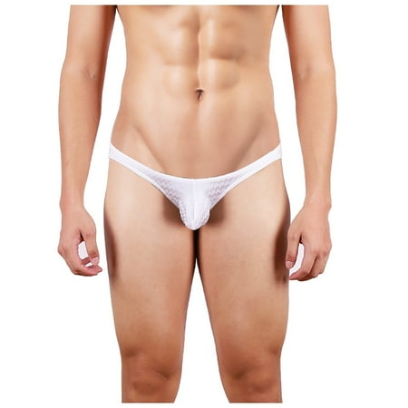 

Kayannuo Underwear For Men Clearance Men s Sexy Brushed-Jacquard Thong Underwear Breathable Stretch Sports Briefs