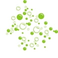 thumbnail image 1 of Papier Peint Amovible Cercle Bulles Autocollant Mural Fenêtre Salle de Bain Maison Bricolage Décalcomanies PVC Vert Clair, 1 of 1