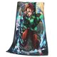 thumbnail image 3 of Manta Demon Slayer para hombres y mujeres, manta de tela súper suave y esponjosa, acogedora y cálida, adecuada para sofá, cama, manta de viaje, regalo para todas las estaciones 60 "X50", 3 of 8