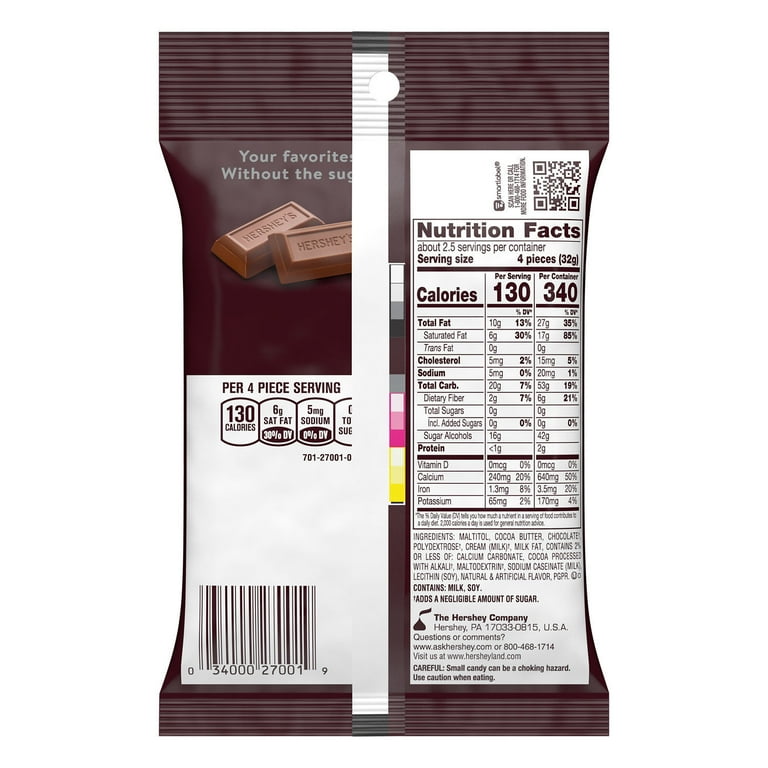 Hershey's Creamy Milk Chocolate Bar, 40 gm (Pack of 8) (Free shipping world)