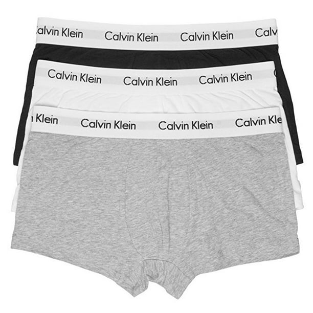 missil emulsion Behov for Calvin Klein 3-Pack Cotton Stretch Low Rise Trunks U2664G - Walmart.com