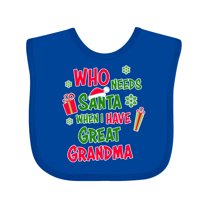 Inktastic Who Needs Santa when I Have Great Grandma Boys or Girls Baby Bib