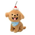 thumbnail image 2 of Adorable Plush Puppy Toy with Cherry Hat and Patterned Scarf Soft Stuffed Animal for Kids and Adults Gift Collectible,Birthday Gift, 2 of 5