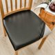 thumbnail image 4 of Xiao Hua Funda de Silla de Comedor de Cuero Caqui -2 Piezas, Funda de Silla Impermeable de Talla Única, Base Elástica Antideslizante, Adecuada para Uso Diario en Comedor y Restaurante, Tamaño Grande, 4 of 5