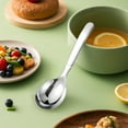 thumbnail image 5 of Weekend Special, ​​316 Stainless Steel Soup Spoon, Thickened Dining Utensil for Hot Dishes, Commercial-Grade Kitchen Tool​​ Limited Time Savings | Stainless Steel, B, Angeler, 5 of 6