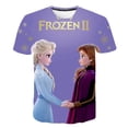 thumbnail image 2 of Camisetas de Frozen 2 para niñas, camisetas de dibujos animados para niñas, camisetas, ropa para niños, ropa para niños, camisetas gráficas de Elsa Anna, disfraces 6T Gao Jinjia LED, 2 of 2