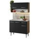 thumbnail image 1 of Cocina Integral Madesa Emilly 105cm con Tarja Marrón/Negro, 1 of 10