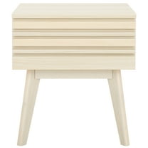 SAFAVIEH Esma Modern 1 Drawer Nightstand,Bleached White
