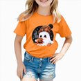 thumbnail image 5 of KPVEVIQ Toddler Boy Girl Pumpkin Print Spooky Halloween T-Shirt Short Sleeve Kids Fun Tops, 5 of 6