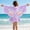 Purple, variant on DJDLJWCJ Girls Swim Cover Up Long Sleeve Hooded Rash Guard Dress Cute Beach Skirt Purple Size 4T